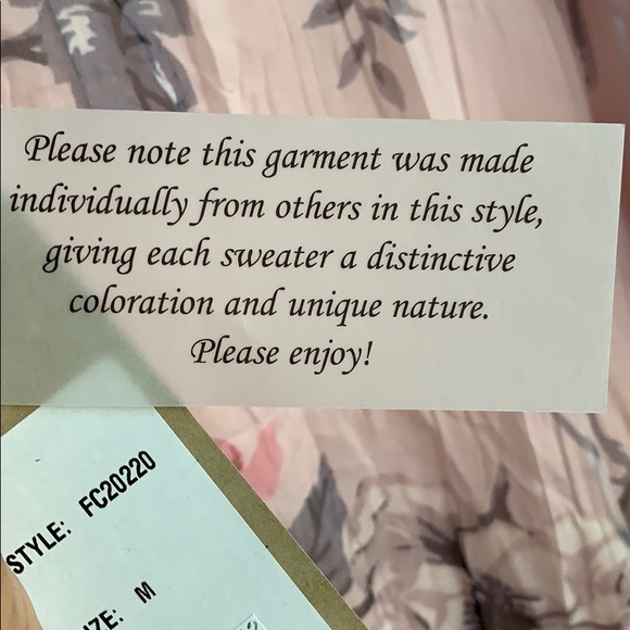 Pink Botanical Summer Top - Picture 6 of 7